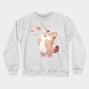 Cute Exotic Shorthair Cat Crewneck Sweatshirt